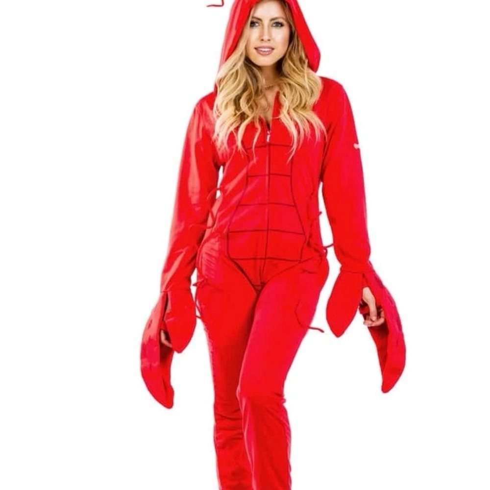Tipsy Elves Red Lobster Jumpsuit - Women’s SMALL